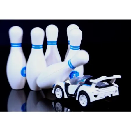 DIY Zbuduj To Sam Samochód Auto Dynamo Pilot + Kręgle Zabawka edukacyjna dla dzieci-1897035