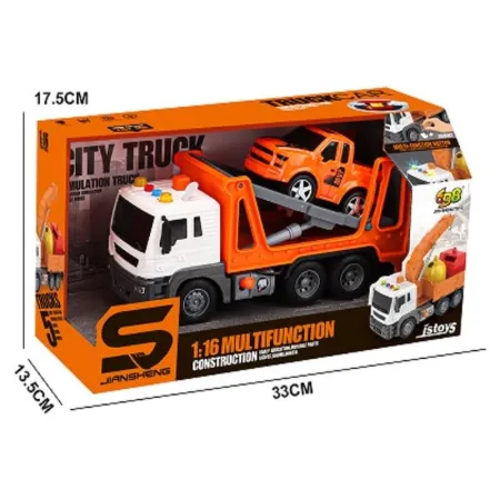 Multifunkcyjna Ciężarówka, Laweta, Transporter + Samochód Pomoc Drogowa 1:16 Auto-1897040