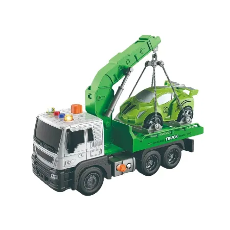 Multifunkcyjna Ciężarówka, Laweta, Dźwig, Transporter + Samochód 1:16-1897049