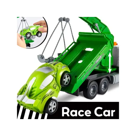 Multifunkcyjna Ciężarówka, Laweta, Dźwig, Transporter + Samochód 1:16-1897053