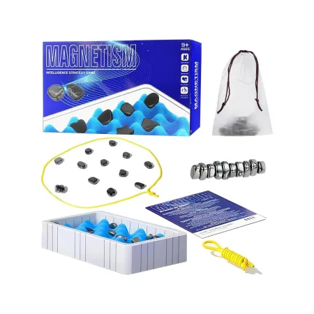 Gra Szachy Kamienie Magnetyczne Planszowa, Magnetyczna Gra Strategiczna, Magnetic Chess + Podkładka-1897054