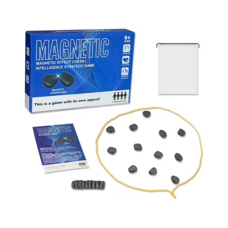 Gra Szachy Kamienie Magnetyczne Planszowa, Magnetyczna Gra Strategiczna, Magnetic Chess-1897062