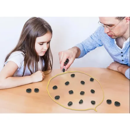 Gra Szachy Kamienie Magnetyczne Planszowa, Magnetyczna Gra Strategiczna, Magnetic Chess-1897064