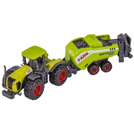 Zestaw Maszyn Rolniczych, Farma, Autka Traktory Resoraki + Akcesoria-1897203