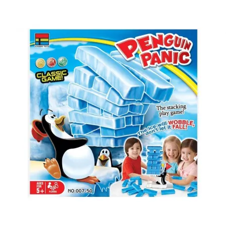 Gra zręcznościowa na refleks ZBUDUJ WIEŻĘ Pingwinkowa krzywa wieża-1897261