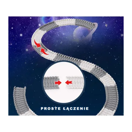 TOR WYŚCIGOWY Samochodowy Stacja Kosmiczna, KOSMOS Rakieta Kosmiczna 332 el.-1897372