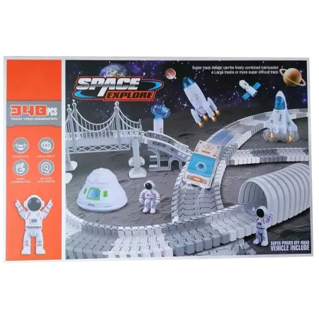 TOR WYŚCIGOWY Samochodowy Stacja Kosmiczna, KOSMOS Rakieta Kosmiczna 332 el.-1897375