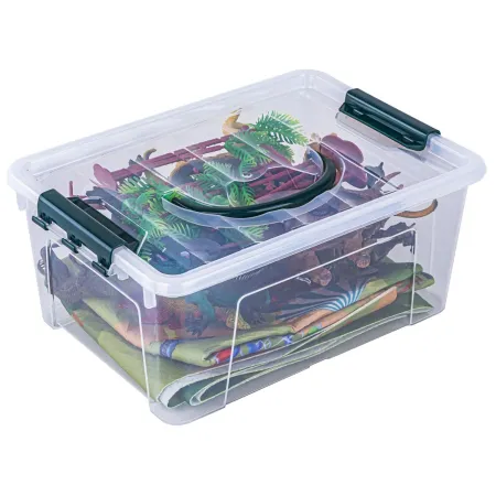 Zestaw Figurek Dinozaurów w kuferku + mata, Dinozaury 9 sztuk-1897406