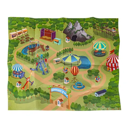 Zestaw Figurek Dinozaurów w kuferku + mata, Dinozaury 9 sztuk-1897412