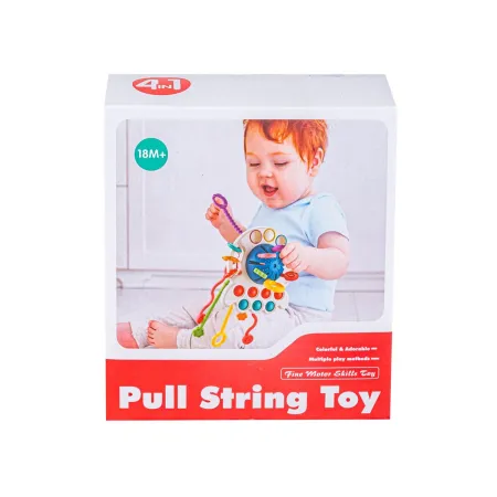 Ośmiornica Sensoryczna wielofunkcyjna zabawka dla dzieci Gryzak 4w1 edukacyjna + akcesoria-1897428