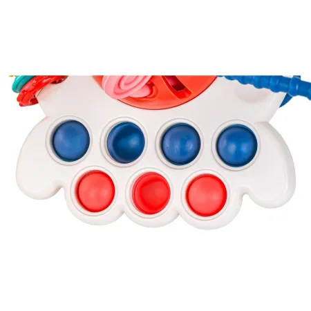 Ośmiornica Sensoryczna wielofunkcyjna zabawka dla dzieci Gryzak 4w1 edukacyjna + akcesoria-1897431