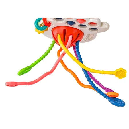 Ośmiornica Sensoryczna wielofunkcyjna zabawka dla dzieci Gryzak 4w1 edukacyjna + akcesoria-1897435