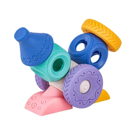 Miękkie Klocki Sensoryczne Figury geometryczne 13 sztuk, Edukacyjny zestaw klocków dla malucha-1897463