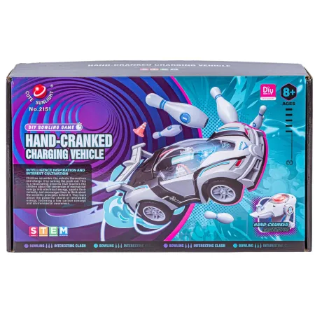 DIY Zbuduj To Sam Samochód Auto Dynamo Pilot + Kręgle Zabawka edukacyjna dla dzieci-1897489