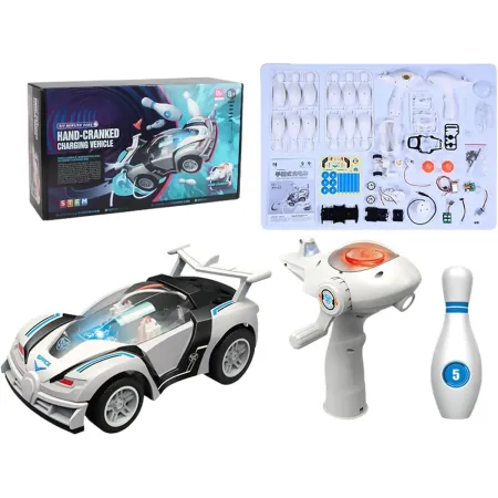 DIY Zbuduj To Sam Samochód Auto Dynamo Pilot + Kręgle Zabawka edukacyjna dla dzieci-1897497