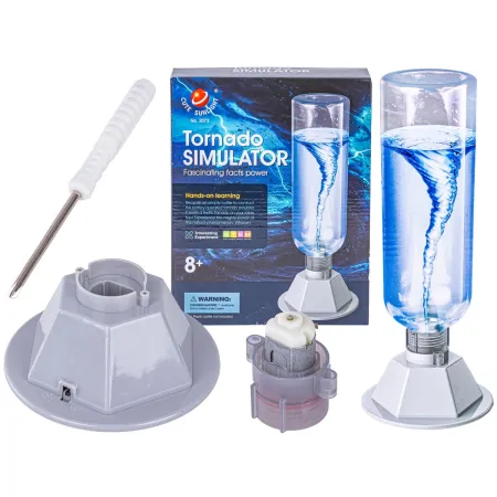 Zabawka Edukacyjna Naukowa dla dzieci TORNADO DIY Zbuduj To Sam Symulator Tornada