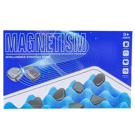 Gra Szachy Kamienie Magnetyczne Planszowa, Magnetyczna Gra Strategiczna, Magnetic Chess + Podkładka-1897505