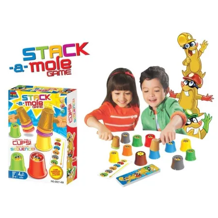 Gra zręcznościowa na refleks ZBUDUJ WIEŻĘ KUBKI, Ułóż kolorowe kubeczki-1897527