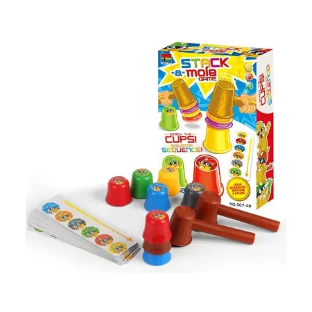 Gra zręcznościowa na refleks ZBUDUJ WIEŻĘ KUBKI, Ułóż kolorowe kubeczki-1897531