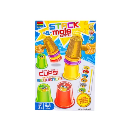 Gra zręcznościowa na refleks ZBUDUJ WIEŻĘ KUBKI, Ułóż kolorowe kubeczki-1897662
