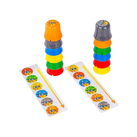 Gra zręcznościowa na refleks ZBUDUJ WIEŻĘ KUBKI, Ułóż kolorowe kubeczki-1897663