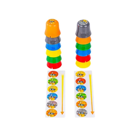 Gra zręcznościowa na refleks ZBUDUJ WIEŻĘ KUBKI, Ułóż kolorowe kubeczki-1897667