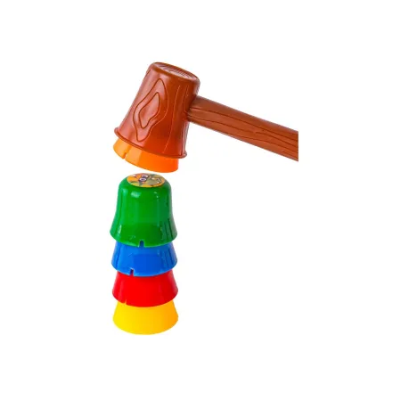 Gra zręcznościowa na refleks ZBUDUJ WIEŻĘ KUBKI, Ułóż kolorowe kubeczki-1897669