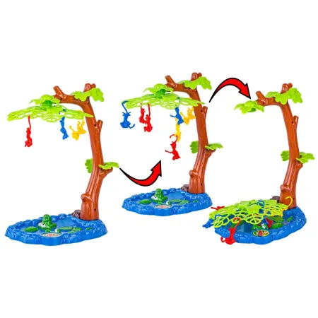 Gra zręcznościowa Crazy Monkey SPADAJĄCE MAŁPKI Skaczące Małpy, Drzewko-1897812