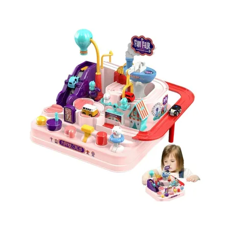 Interaktywny Tor Przeszkód + Pojazdy, Zjazd Samochodowy Parking Zjeżdżalnia-1898040