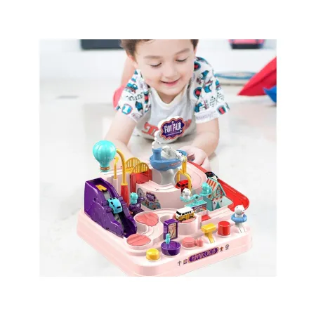 Interaktywny Tor Przeszkód + Pojazdy, Zjazd Samochodowy Parking Zjeżdżalnia-1898043