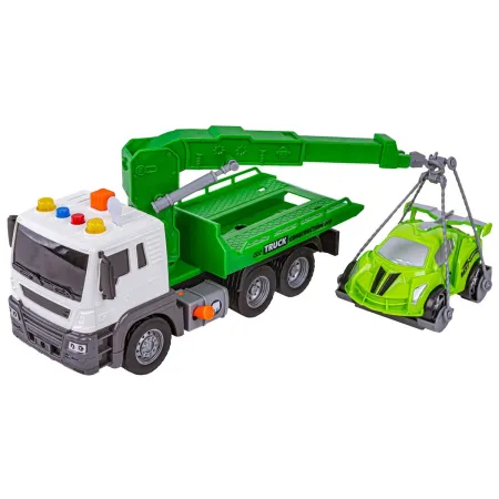 Multifunkcyjna Ciężarówka, Laweta, Dźwig, Transporter + Samochód 1:16-1898090