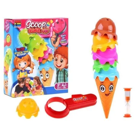 Rodzinna gra zręcznościowa SZALONE GAŁKI Lody w waflu Ułóż lodową wieżę-1898153