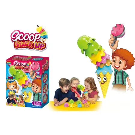 Rodzinna gra zręcznościowa SZALONE GAŁKI Lody w waflu Ułóż lodową wieżę-1898154