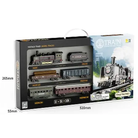 Elektryczna Kolejka Lokomotywa - Parowóz + 5 Wagonów-1898191