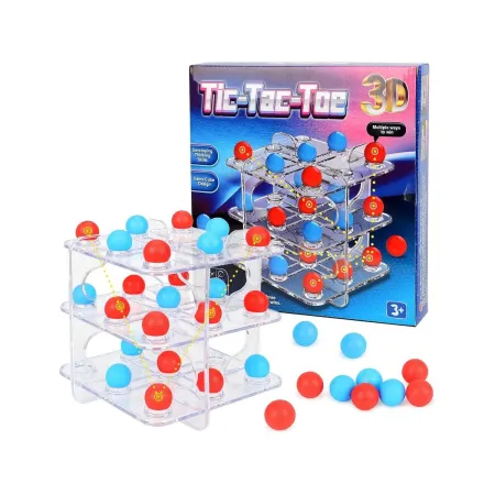 Gra logiczna TIC TAC TOE Układanka Łamigłówka, Kółko Krzyżyk 3D, 3 w Rzędzie-1898212