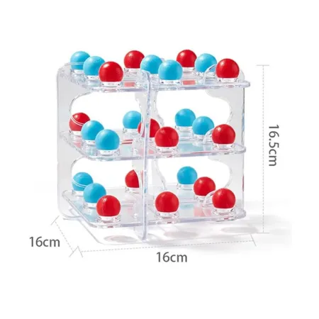 Gra logiczna TIC TAC TOE Układanka Łamigłówka, Kółko Krzyżyk 3D, 3 w Rzędzie-1898216
