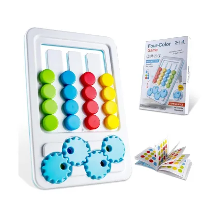 Gra Logiczna Dla Dzieci, Układanka LABIRYNT Cztery Kolory-1898221