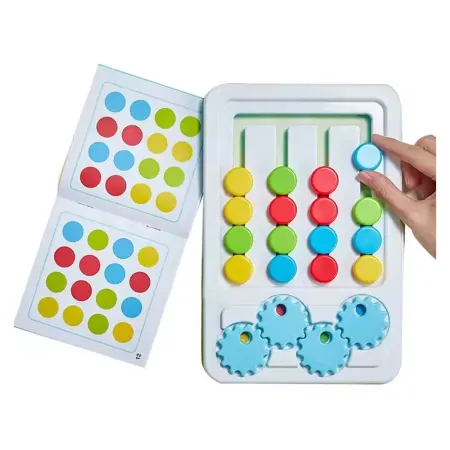 Gra Logiczna Dla Dzieci, Układanka LABIRYNT Cztery Kolory-1898222