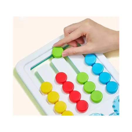 Gra Logiczna Dla Dzieci, Układanka LABIRYNT Cztery Kolory-1898224