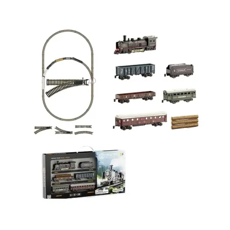 Elektryczna Kolejka Lokomotywa - Parowóz + 5 Wagonów-1898260