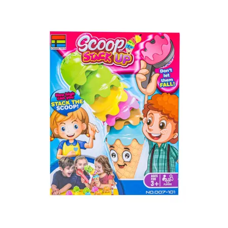 Rodzinna gra zręcznościowa SZALONE GAŁKI Lody w waflu Ułóż lodową wieżę-1898428