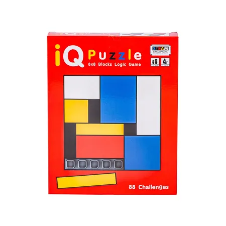 Logiczna gra zręcznościowa IQ Puzzle, Układanka, Łamigłówka, Kolorowe klocki-1898526