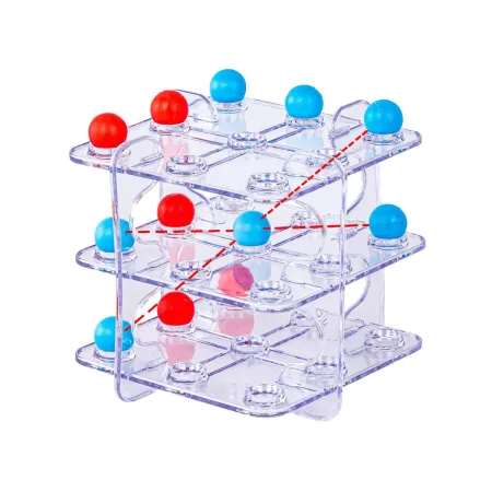 Gra logiczna TIC TAC TOE Układanka Łamigłówka, Kółko Krzyżyk 3D, 3 w Rzędzie-1898559