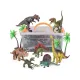 Zestaw Figurek Dinozaurów w kuferku + mata, Dinozaury 9 sztuk-1896410