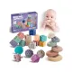 Klocki Sensoryczne dla malucha, Miękkie Klocki, Cyferki, Figury geometryczne, Kształty, Wieża 23 sztuki-1896881