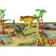 Zestaw Figurek Dinozaurów w kuferku + mata, Dinozaury 9 sztuk-1897416
