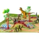 Zestaw Figurek Dinozaurów w kuferku + mata, Dinozaury 9 sztuk-1897417