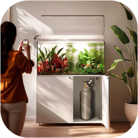 Aquario CO2 Bottle Fat - butla CO2 8l niska z zaworem-1900887