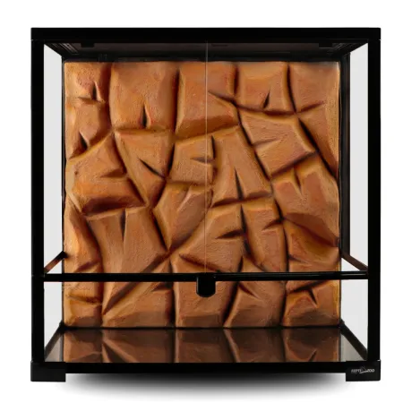 Background 3D brown rock - tło do terrarium 60x60-1901167