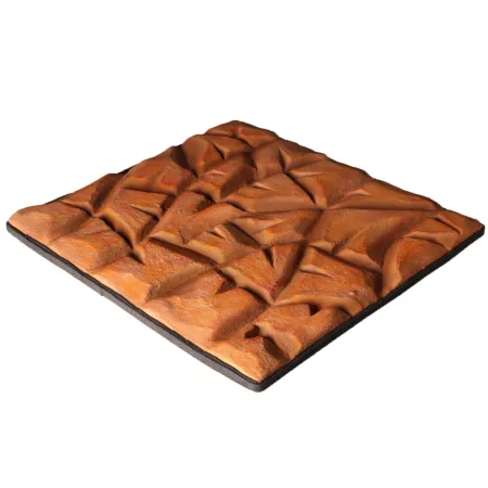 Background 3D brown rock - tło do terrarium 60x60-1901171